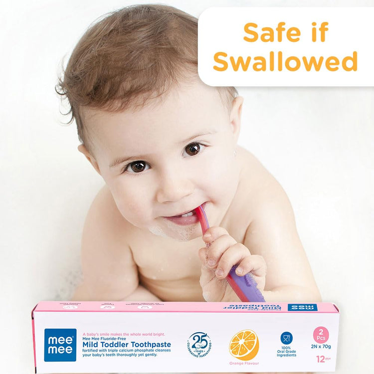 Mee Mee Fluoride-Free Baby Tooth Paste for Kids & Toddler