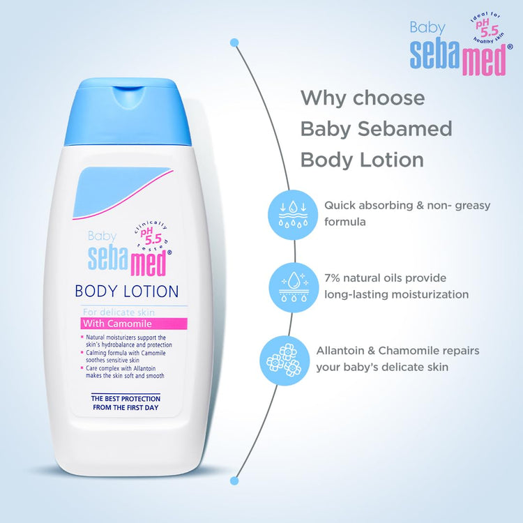Sebamed Baby Body Lotion Dermatalogically tested | Sensitive skin