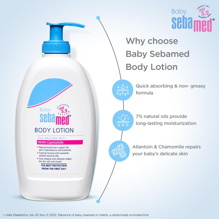 Sebamed Baby Body Lotion Dermatalogically tested | Sensitive skin
