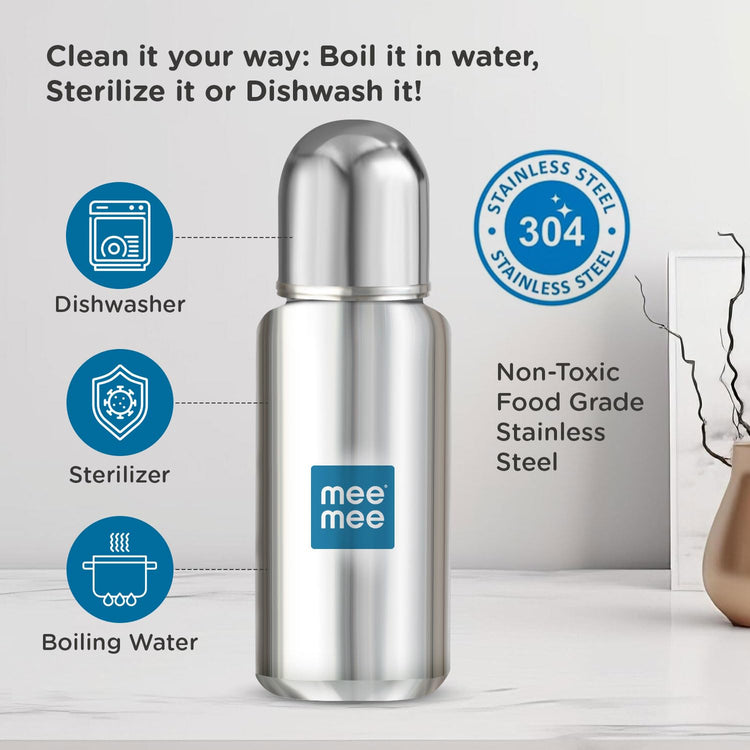 Mee Mee Baby Steel Feeding Bottle