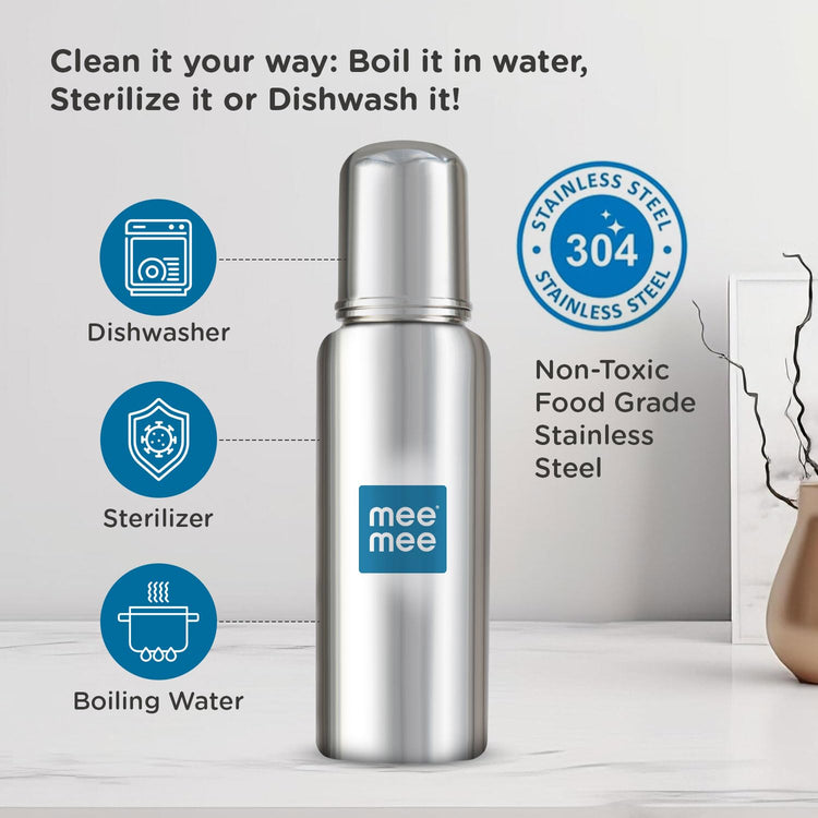 Mee Mee Baby Steel Feeding Bottle