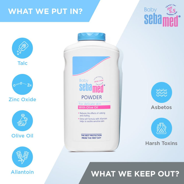 Sebamed Baby Powder 200 gm/Keeps newborn’s skin fresh