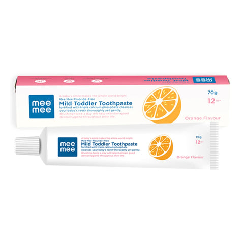 Mee Mee Fluoride-Free Baby Tooth Paste for Kids & Toddler(Orange, Pack of 1)