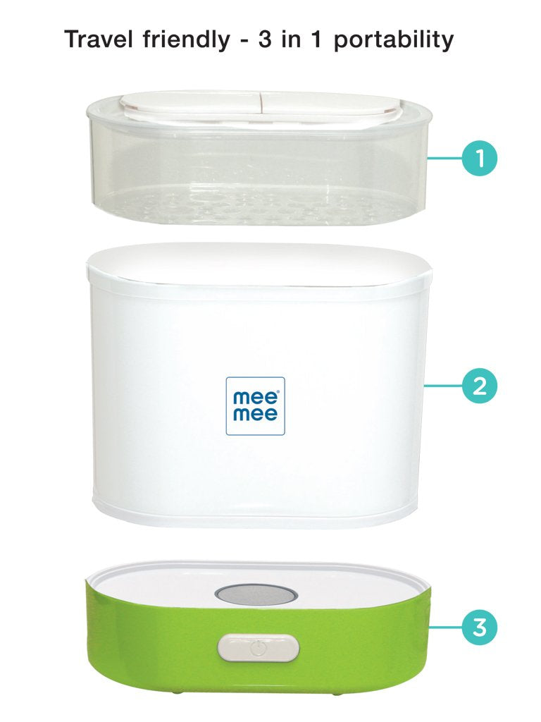 Mee Mee Portable Baby Bottle Warmer Warm Baby Milk in 10 Mins Using wi