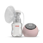 Luvlap Adore Electric Breast Pump with 2 Phase Pumping, Rechargeable Battery, 2pcs Breast pads free, Soft & Gentle, BPA Free