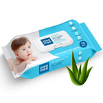 Mee Mee Caring Baby Wet Wipes with lid, 72 Pcs