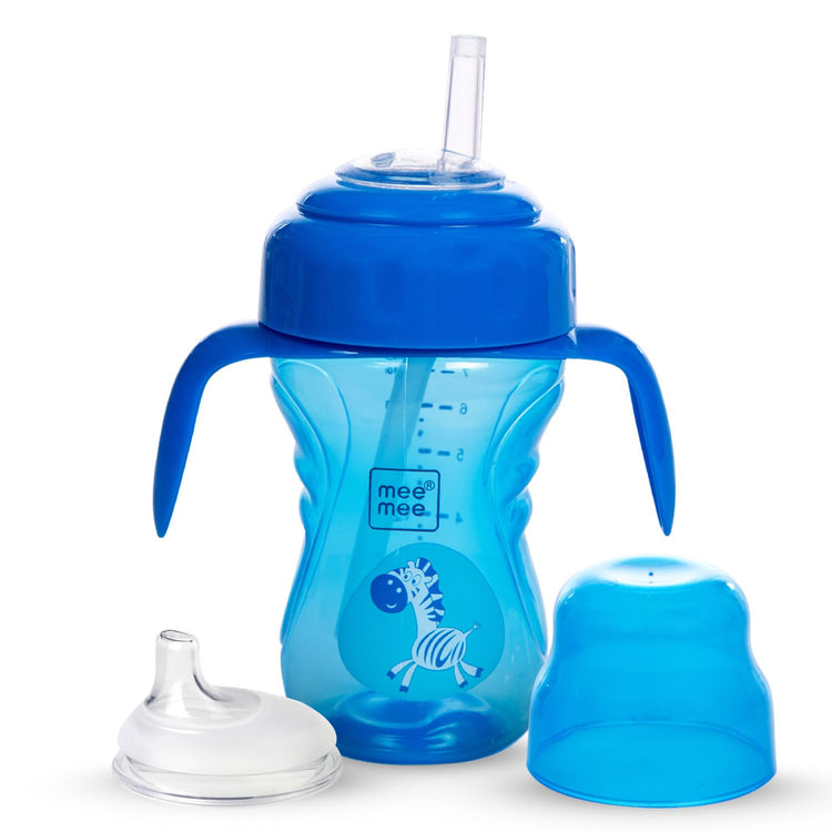 Mee Mee 2 in 1 Sipper Cup with Soft Silicone Spout & Straw for Baby | Sippy Cup for Toddlers