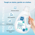 Mee Mee Mild Anti Bacterial Baby Liquid laundry Detergent, food grade, Hypoallergenic free, Soft on hands(bottle, 1.5 L)