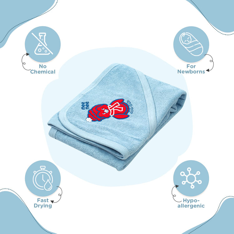 Mee Mee Absorbent|Washable |Reusable |Soft Baby Bath Towel