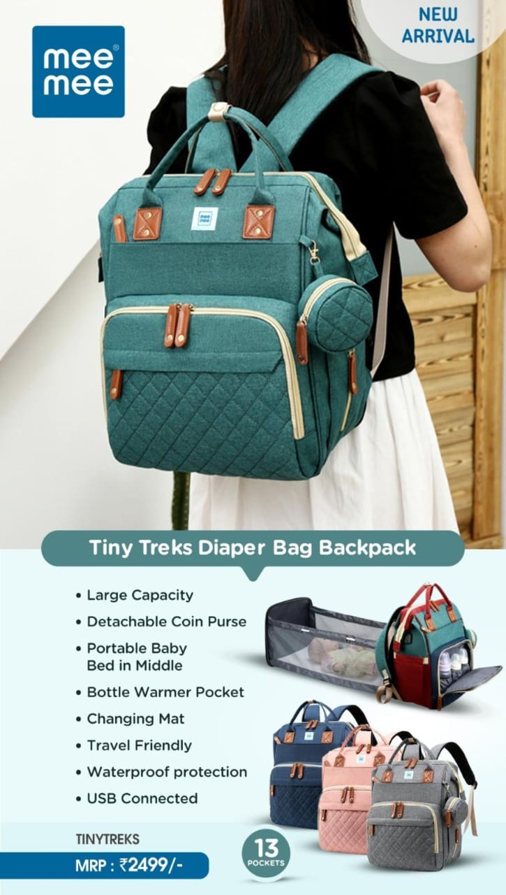 TINY TREKS DIAPER BAG BACKPACK